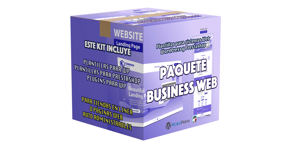 paquete web wordpress plantillas