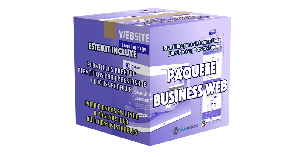 Caja_Cuadrada_WP paquete web wordpress plantillas