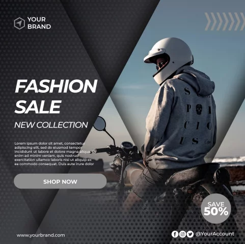 fashion-moto-cool poster motociclista