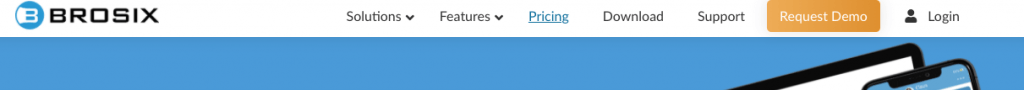 Brosix menu superior precio